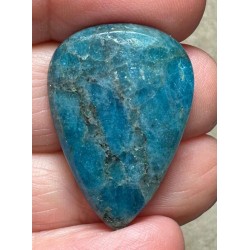 Teardrop 31x21mm Neon Apatite Cabochon 21