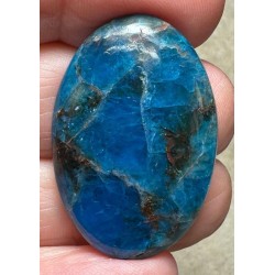 Oval 34x23mm Neon Apatite Cabochon 23