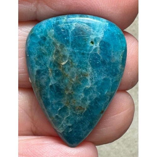 Teardrop 31x22mm Neon Apatite Cabochon 24