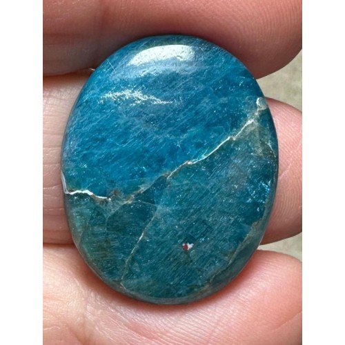 Oval 26x21mm Neon Apatite Cabochon 25