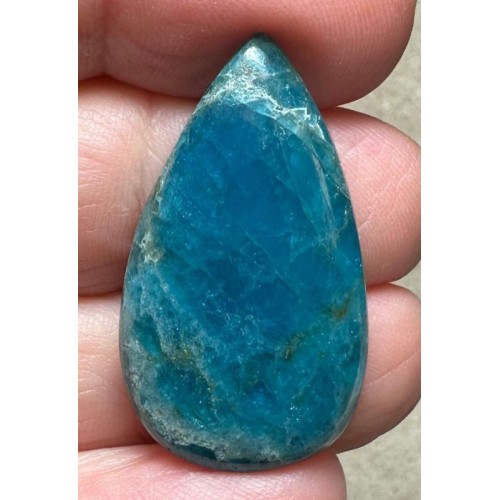 Teardrop 33x19mm Neon Apatite Cabochon 30