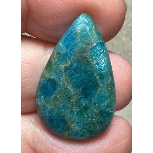 Teardrop 29x18mm Neon Apatite Cabochon 31