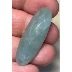 Oval 41x14mm Faceted Aquamarine Cabochon 33