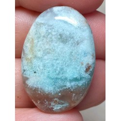 Oval 30x21mm Blue Green Chalcedony Cabochon 05