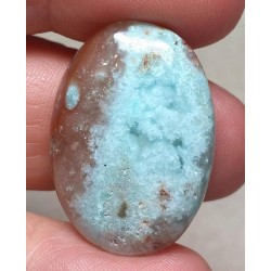 Oval 29x20mm Blue Green Chalcedony Cabochon 29