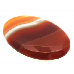 Oval 45x30mm Banded Onyx Cabochon 07