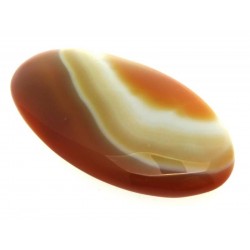 Oval 50x27mm Banded Onyx Cabochon 10