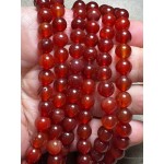 15 inch 8mm Round Carnelian Bead String