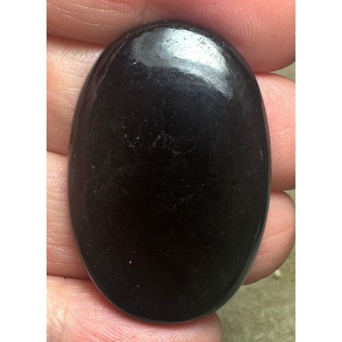 Oval 39x26mm Black Tourmaline Cabochon 22