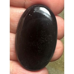 Oval 38x24mm Black Tourmaline Cabochon 24