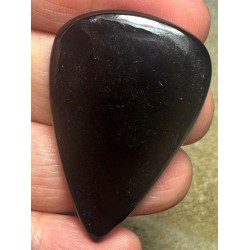 Teardrop 46x30mm Black Tourmaline Cabochon 26