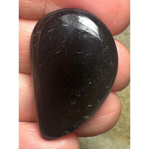 Freeform 35x23mm Black Tourmaline Cabochon 27