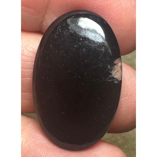 Oval 29x19mm Black Tourmaline Cabochon 30