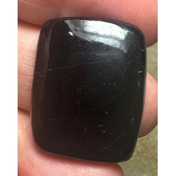 Rectangle 29x23mm Black Tourmaline Cabochon 32