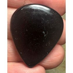 Teardrop 32x26mm Black Tourmaline Cabochon 33