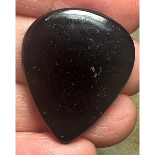 Teardrop 32x26mm Black Tourmaline Cabochon 33