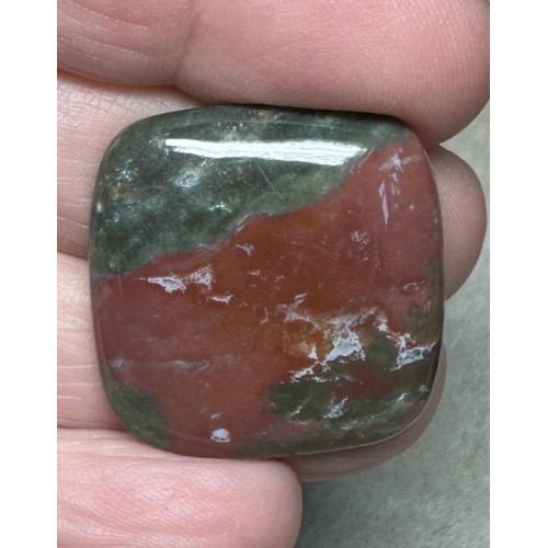 Rectangle 27x26mm Indian Bloodstone Cabochon 18