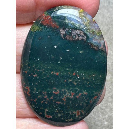 Oval 44x31mm Indian Bloodstone Cabochon 21