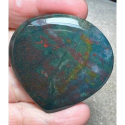 Teardrop 48x51mm Indian Bloodstone Cabochon 28