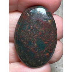 Oval 33x22mm Indian Bloodstone Cabochon 35