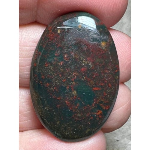 Oval 33x22mm Indian Bloodstone Cabochon 35