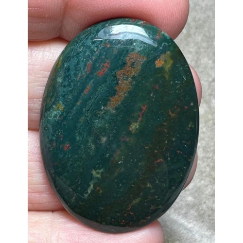 Oval 41x29mm Indian Bloodstone Cabochon 42