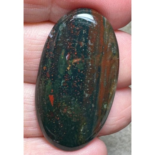 Oval 38x20mm Indian Bloodstone Cabochon 45