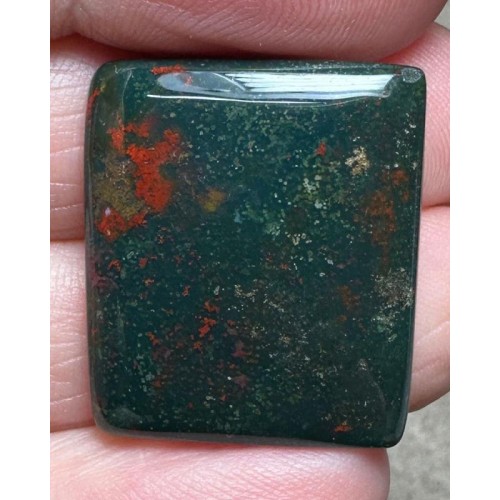 Rectangle 23x20mm Indian Bloodstone Cabochon 46