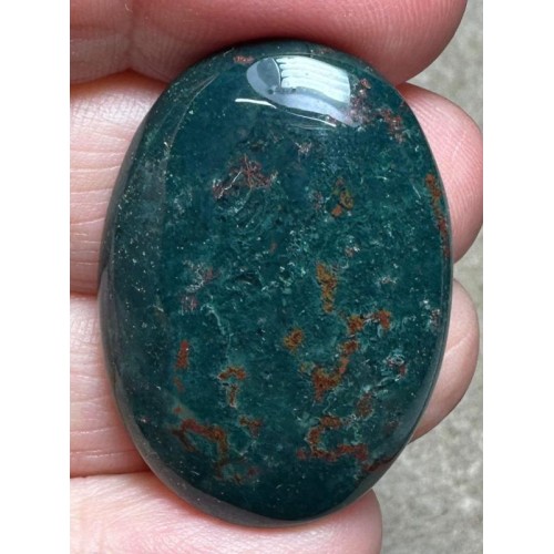 Oval 35x24mm Indian Bloodstone Cabochon 47