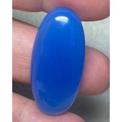 Oval 37x18mm Blue Chalcedony Cabochon 04