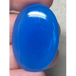 Oval 39x27mm Blue Chalcedony Cabochon 14