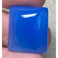Rectangle 22x19mm Blue Chalcedony Cabochon 22