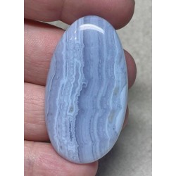 Oval 48x26mm Blue Lace Agate Cabochon 04