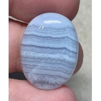 Oval 27x20mm Blue Lace Agate Cabochon 07