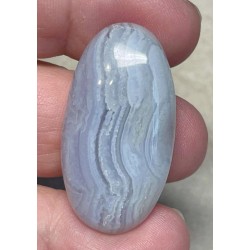 Oval 36x19mm Blue Lace Agate Cabochon 14