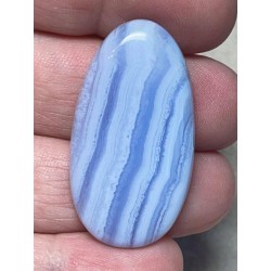 Oval 38x21mm Blue Lace Agate Cabochon 35