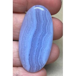 Oval 48x23mm Blue Lace Agate Cabochon 42