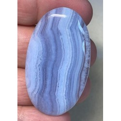 Oval 47x27mm Blue Lace Agate Cabochon 44