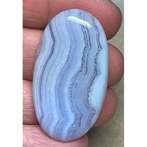 Oval 43x24mm Blue Lace Agate Cabochon 45