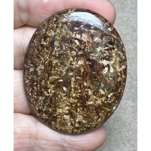 Oval 56x45mm Bronzite Cabochon 10