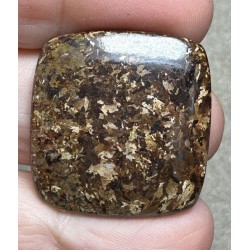 Rectangle 28x27mm Bronzite Cabochon 17