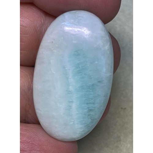 Oval 38x22mm Caribbean Blue Calcite Cabochon 03