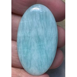 Oval 49x28mm Caribbean Blue Calcite Cabochon 04