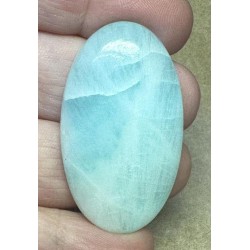 Oval 44x25mm Caribbean Blue Calcite Cabochon 11