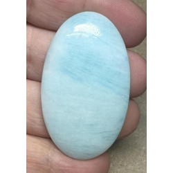 Oval 48x28mm Caribbean Blue Calcite Cabochon 22