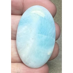 Oval 42x26mm Caribbean Blue Calcite Cabochon 25
