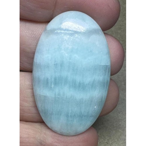 Oval 43x27mm Caribbean Blue Calcite Cabochon 33