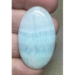 Oval 44x26mm Caribbean Blue Calcite Cabochon 34