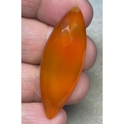 Marquise 48x18mm Faceted Carnelian Cabochon 13