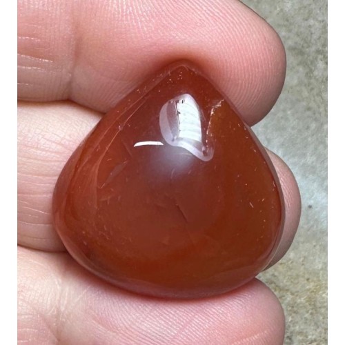 Teardrop 24x22mm Carnelian Cabochon 62